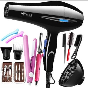 12Pcs Hair Dryer and Accessories